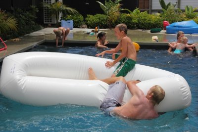 Fun for all ages in the pool