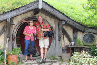 Hans, my friend visiting from Holland, and I enjoyed our trip to Hobbiton