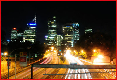 Downtown Sydney and the Cahill Expressway Sydney, Australia