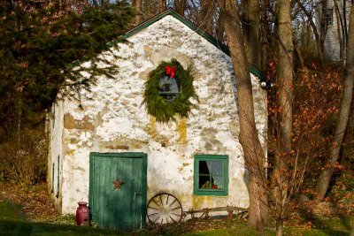 Springhouse at Christmastime