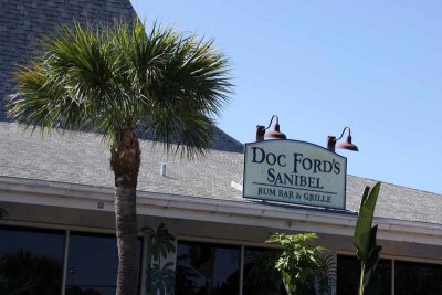 We ate lunch at Doc Ford's on Sanibel Island