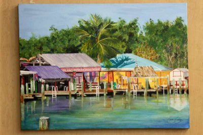 Island Woman Painting
