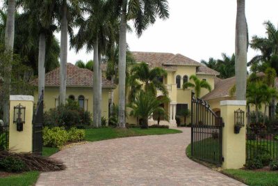 Another spectacular entry to a lovely home on Marco Island.