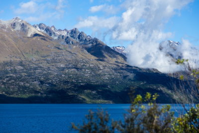 Mountains and clouds above Lake Wakitipu