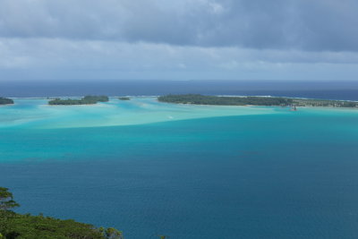 Bora Bora lagoon looking southwest