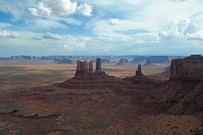 Monument Valley vue d'avion