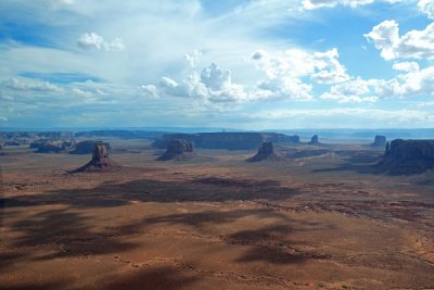 Monument Valley vue d'avion