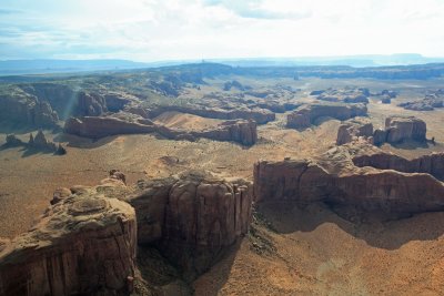 Monument Valley vue d'avion