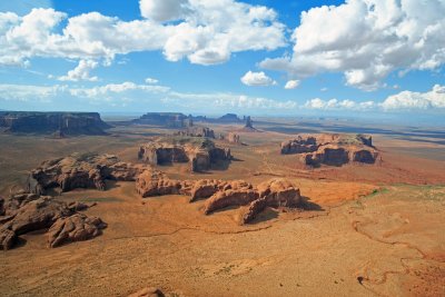 Monument Valley vue d'avion