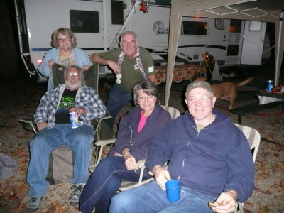 Friends & family enjoying the campfire