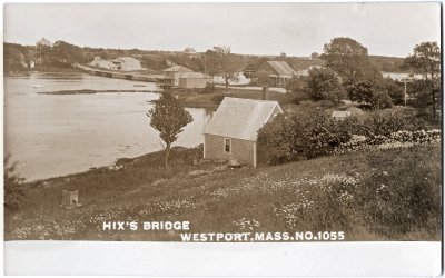Hix's Bridge Westport. Mass. No. 1055