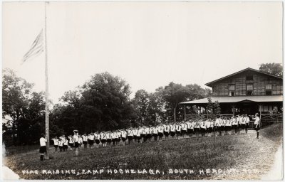 Flag Raising, Camp Hochelaga