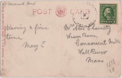 A View of Horseneck Beach, Mass. reverse