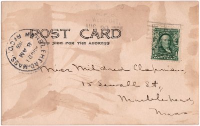 Horseneck. Westport, Mass. 528 (left) reverse