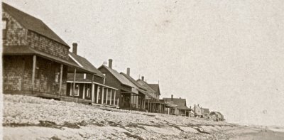 This is Horseneck Beach showing some of the cottages - detail