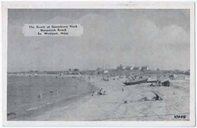The Beach at Gooseberry Neck, Horseneck Beach, So. Wesport, Mass.