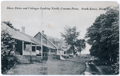 Shore Drive and Cottages Looking North, Conomo Point
