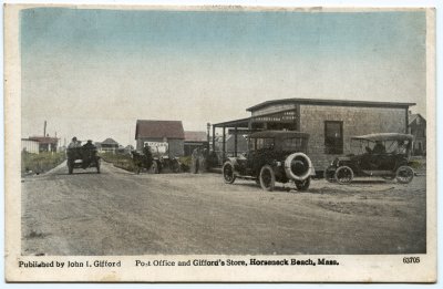 Post Office and Gifford's Store, Horseneck Beach, Mass. (Dickerman)