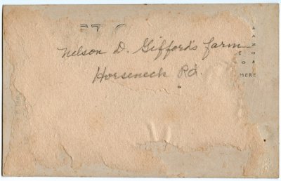 1372. Bald Hill Road, Westport. (Nelson D. Gifford's Farm) reverse