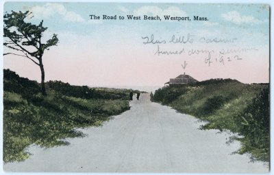 The Road to West Beach, Westport, Mass. (annotated)