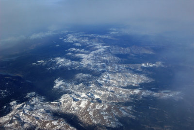 Autumn snow covers the Rocky Mountains
