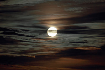 Full Moon in an eerie sky