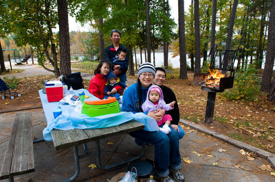 Fall BBQ with Johnny and Patty and sons