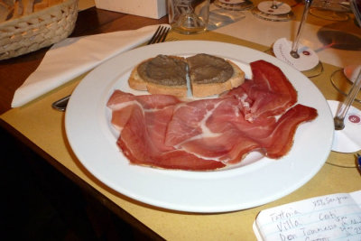 Tuscany - Fattoria delle Corti, Lunch, course 1 of 4