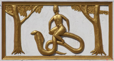 Wat Laksi Bas-Relief on Temple Wall (DTHB1456)