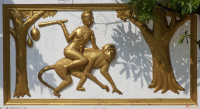 Wat Laksi Bas-Relief on Temple Wall (DTHB1458)