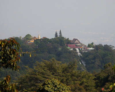 Wat Phratat Doi Suthep from Higher on Suthep Mountain (DTHCM0030)
