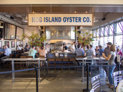 Hog Island Oysters in the Ferry Building