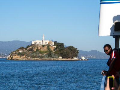 On the ferry to Alcatraz Island