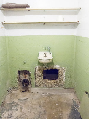 One of the cells used in the famed 1962 escape from Alcatraz