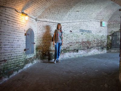 Inside one of the original Civil War tunnels
