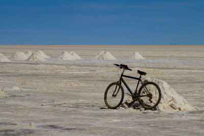 Salar d'Uyuni. La bicyclette