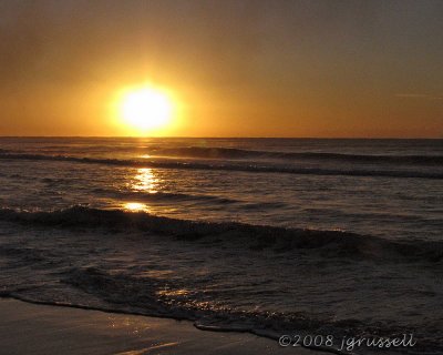 Sunrise over Indian Ocean