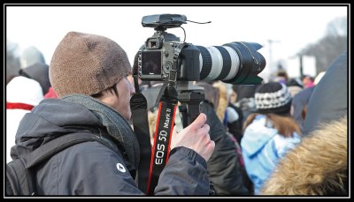 Canon 5D Mark II at the Inauguration