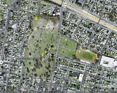 Google Earth location of grave