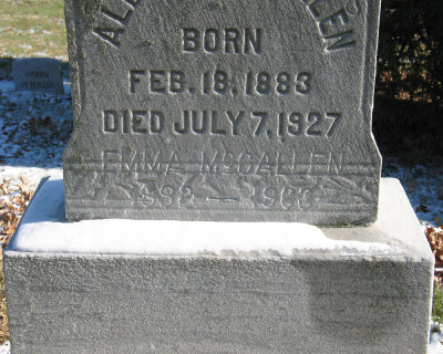 Closeup of date information
