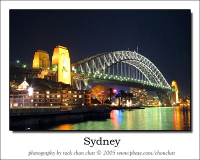 View of Harbour Bridge from Sydney Cove