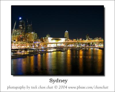 Darling Harbour at night