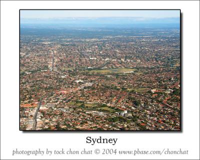 View of Sydney from the air