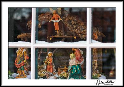 Nativity Window, Old Salem Shop  Window