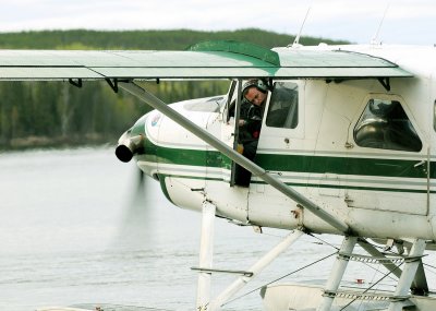 Backing the Beaver to the dock. Just another day at the office.
