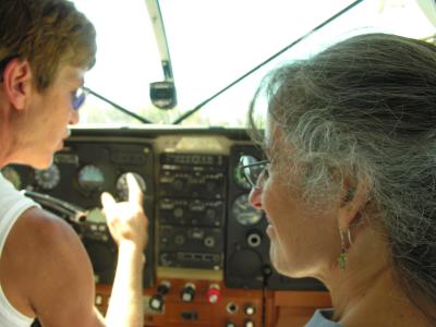 my sister Linda and i ride the naples maine sea plane