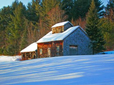 Sugar House in the Snow