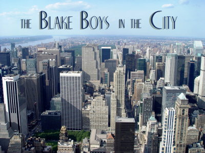 Blake boys in the city.