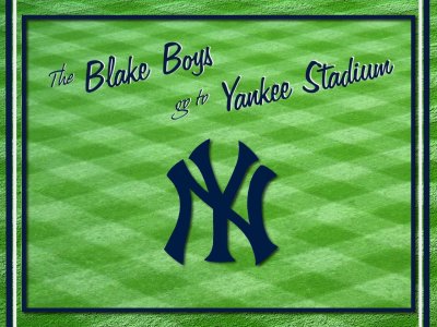 Blake boys go see the Yankees.