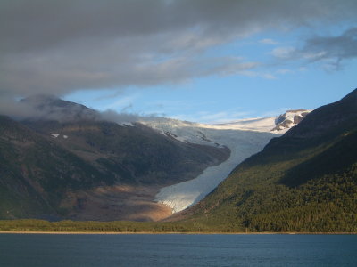 Glacier, ten o'clock at night